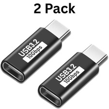 USB C Extender 2 Pack USB C to C Extension Type C Male to Female Adapter