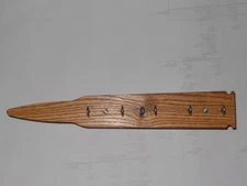 wall mounted key holder, oak, $10.00