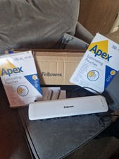 Fellowes Ion Laminator A4 White/Grey 4560401 with 200 pouchs all brand new