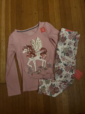 Isaac Mizrahi Girls unicorn/Horse Lot of shirt leggings Size:4 NEW