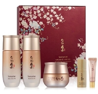Sooryehan Bicheck Ginseng Skin 80ml Emulsion 80ml Cream 30ml 3pcs Special Set
