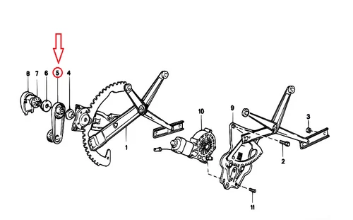NUEVO BMW 3 E30 MANIVELA VENTANA 51321904507 1904507 - Imagen 2 de 9