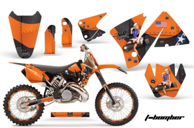 Graphic Stickers +#PLT/RIM Decals For C3 KTM MXC,EXC 200-520 2001-2002 TBOM O