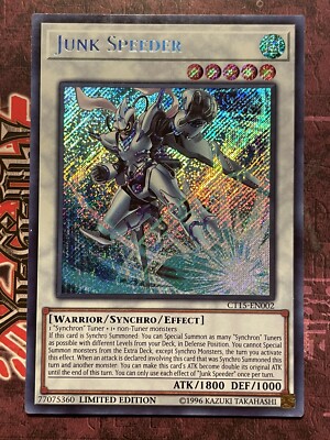 Junk Speeder - CT15-EN002 - Secret Rare - Limited Edition - NM | eBay