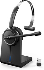 Wireless Headset with Microphone, Bluetooth Headset with Noise Canceling/