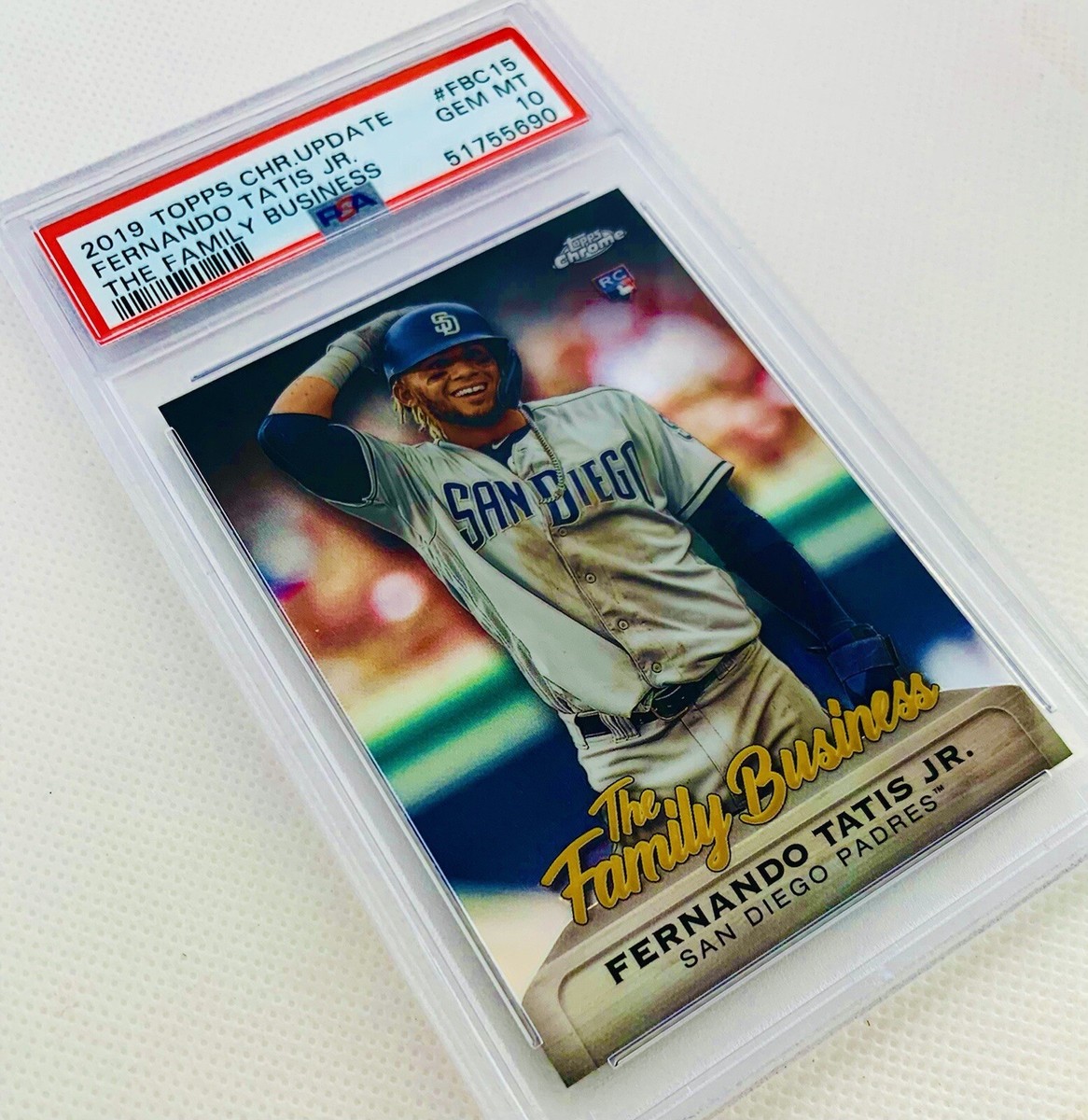 2019 Topps Chrome Fernando Tatis Jr. RC “Family Business” Rookie