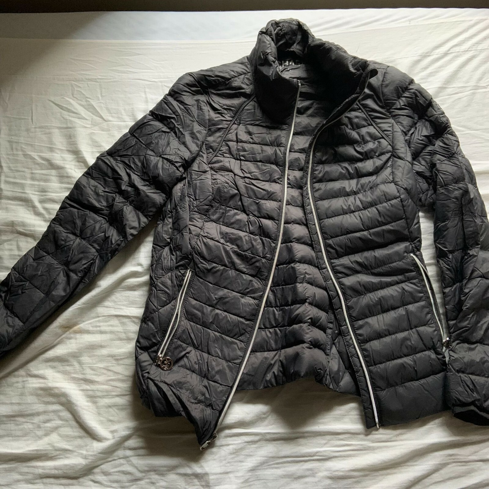 Michael Kors Packable Down Jacket Light Puffer Bl… - image 1