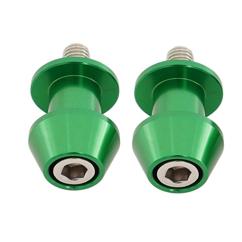 Green For Kawasaki Ninja 250 300 400 650 8mm Swingarm Spools Slider Stand Screws - Picture 5 of 8