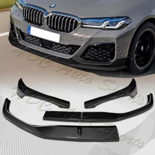 For 2021-2023 BMW 5-Series G30 M-Sport Carbon Painted Front Bumper Spoiler Lip