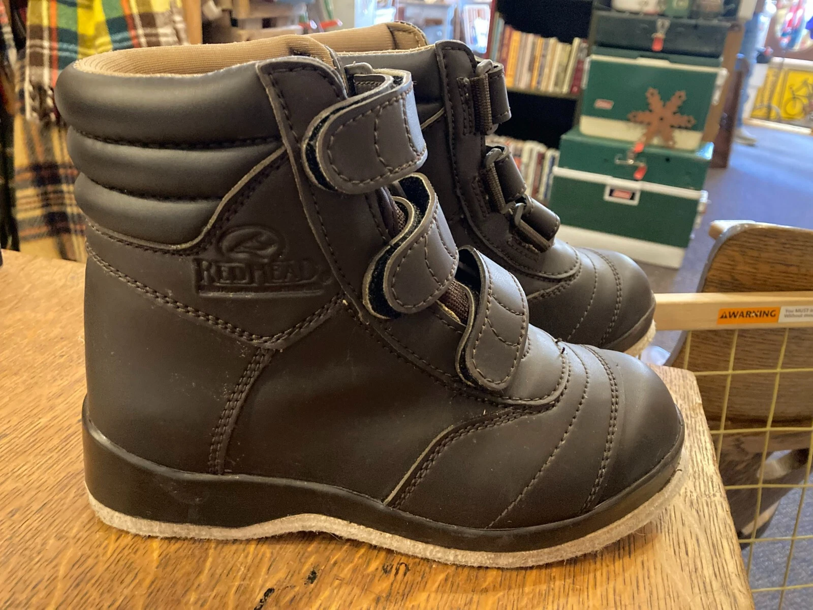 RedHead boots flyfishing fly fishing mens boys size 5 womens 7 felt bottom sole