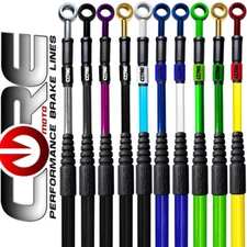 CORE MOTO MX KAWASAKI KX80 1998-2000 KX85 2001-2013 FRONT & REAR BRAKE LINE KIT