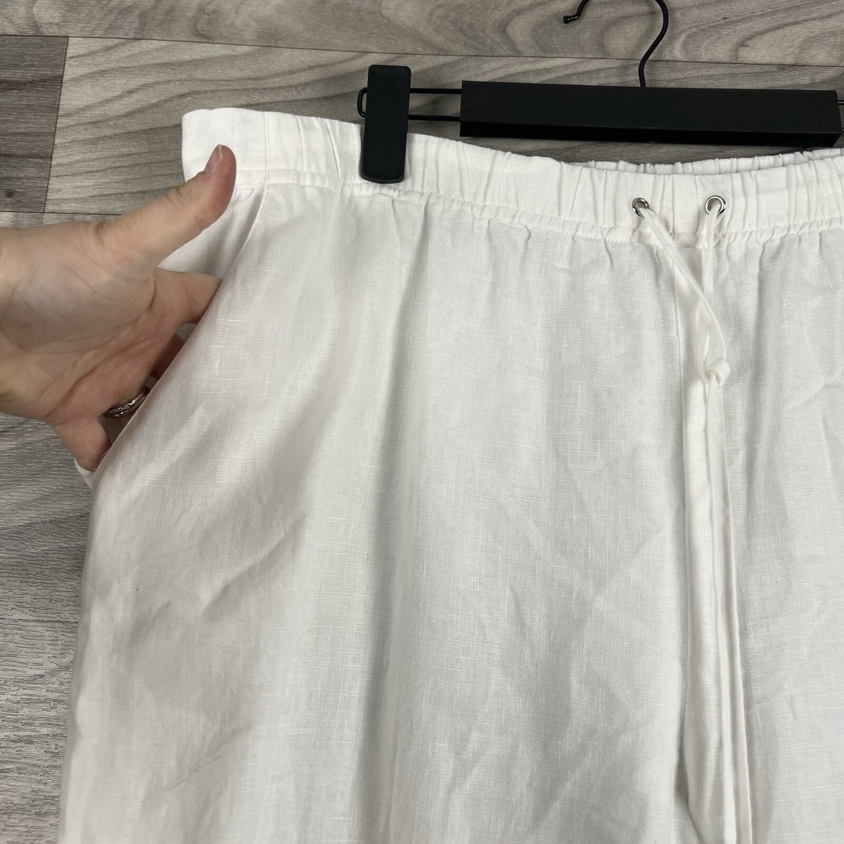 Pantalon en lin blanc Salsa Jeans pour femme