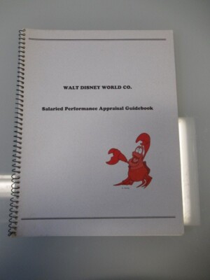 *RARE* Walt Disney World Employee Salaried Performance Appraisal Guidebook 1990