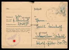 2WK 1941 Feldpostkarte Nr 24680B -  Infanterie-Regiment IR 5 mot. - nach Schwelm