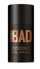 Diesel Bad Men Deodorant Stick Alcohol Free 3 X 2.6oz New Sealed 3 Pcs.