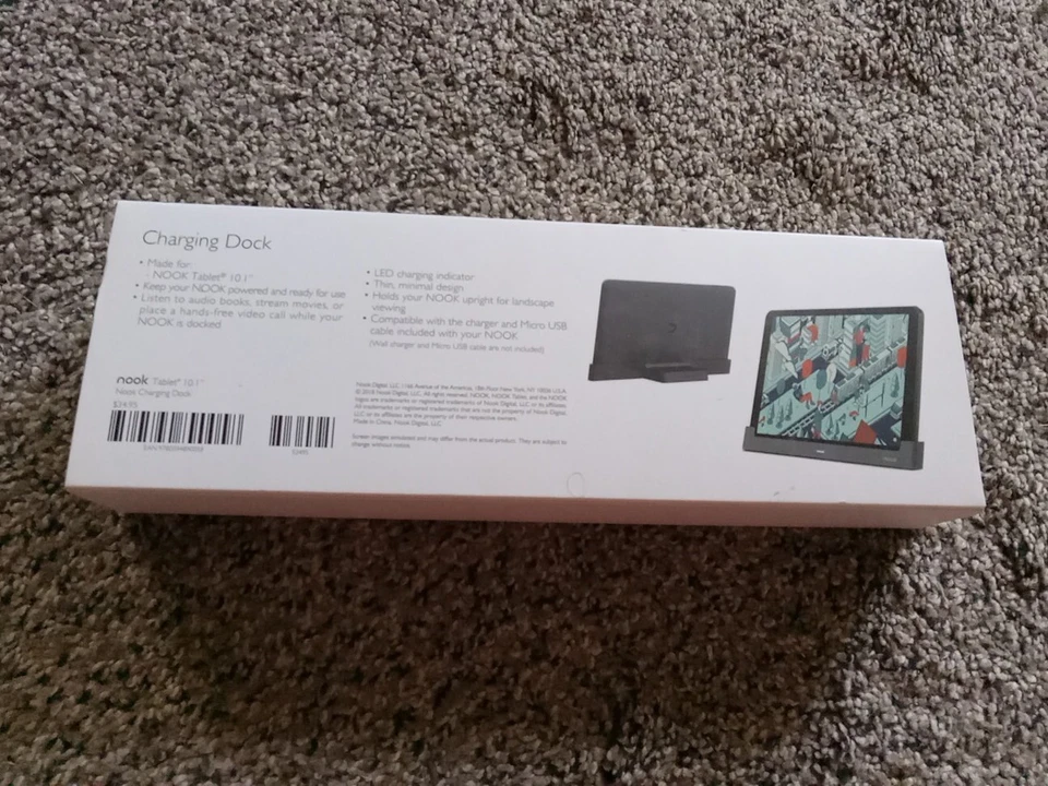 Nook Tablet 10.1 Charging Dock Barnes & Noble Hands Free Upright Stand Brand New - Image 2 of 2