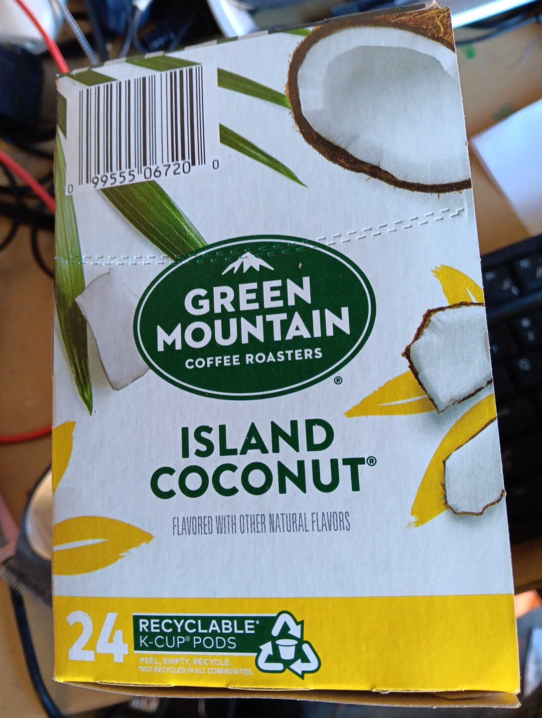 Green Mountain ISLAND COCONUT K CUPS Keurig Coffee 24 COUNT! Exp 09/26
