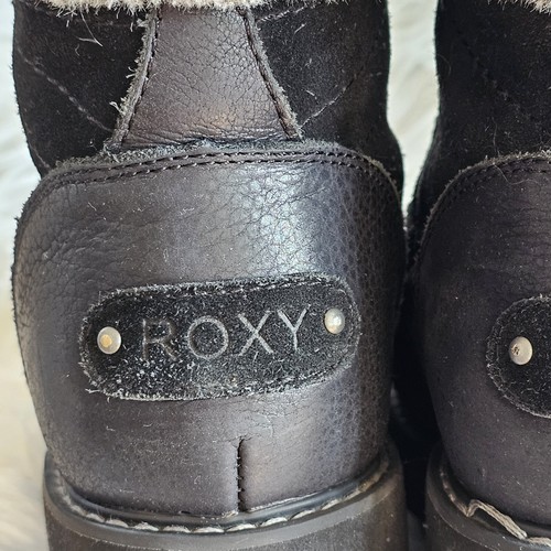 Roxy Alpine Collection Kenzie Waterproof Winter Wedge Black Boots sz 8 - Picture 4 of 9