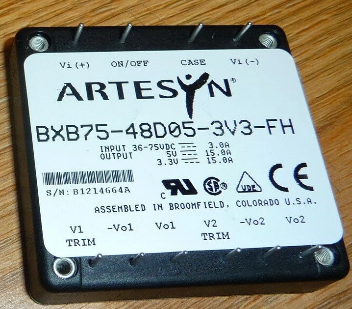 BXB75-48D05-3V3-FH ARTESYN DC DC Converter NEW DC TO DC - Image 2 of 3