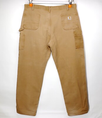 パンツ Carhartt flannel lined Carpenter Pants Men's Carhartt Flannel Lined Pants Work Dungaree - H.N. Williams