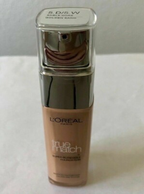 Loreal True Match Foundation Grundierung, 30ml - 5.D/5.W Golden Sand