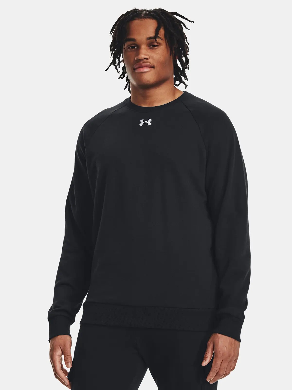 ФЛИСОВАЯ толстовка UNDER ARMOUR CREW Herren Schwarz Alltag Outdoor 1379755-001 9290₽