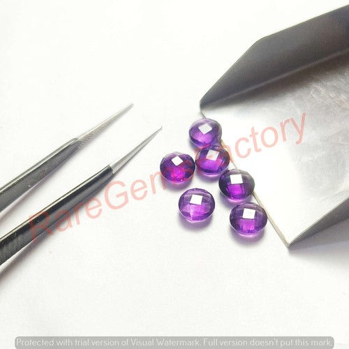 Natural Amethyst Round Shape Briolette Cut Loose Gemstone 8mm-15mm - Picture 6 of 10