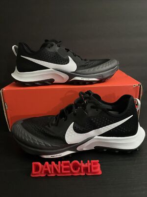 Nike Air Zoom Terra Kiger 7 Men's Size 9 Black Pure Platinum Grey CW6062-002