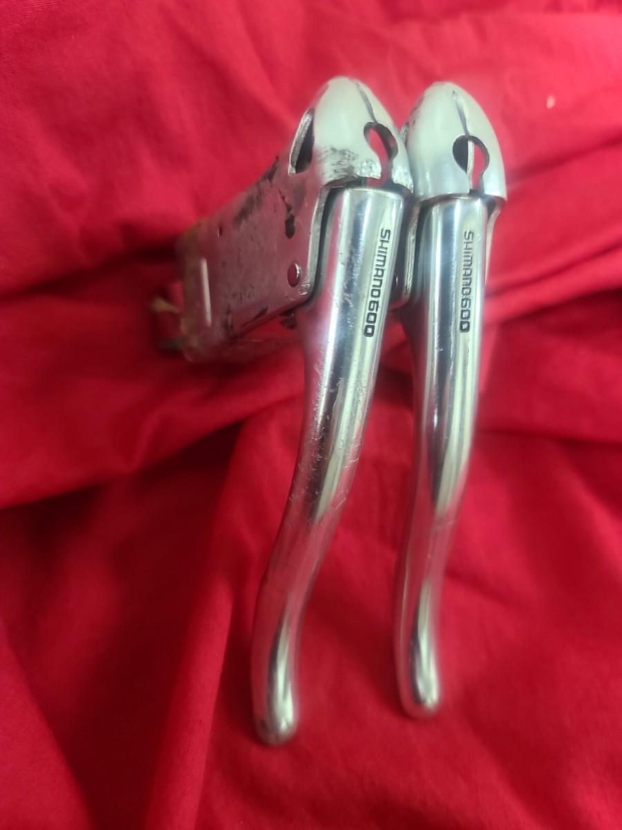Vintage Shimano 600 Drop Bar Aero Brake Levers Road Brake Silver
