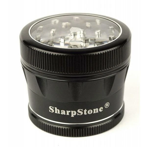 SharpStone V2 CLEAR TOP 4 Piece 2.2” Herb / Spice Grinder BLACK AUTHENTIC
Opens in a new window or t