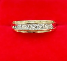 DEAL 0.40CT 100 NATURAL ROUND DIAMOND MEN'S WEDDING BAND RING 14KT GOLD 6.20MM