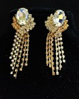 inch Ombre Rhinestone Pageant Prom Bridesmaid Drop Dangle Chandelier Earrings 3