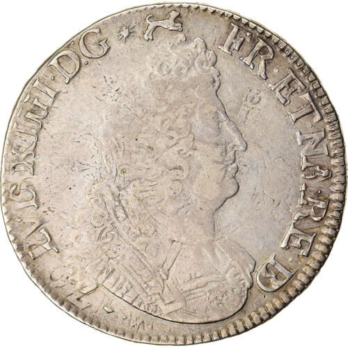 [#868440] Monnaie, France, Louis XIV, Écu de Béarn aux 8 L 2e type, Ecu, 1705, P - Photo 1/2