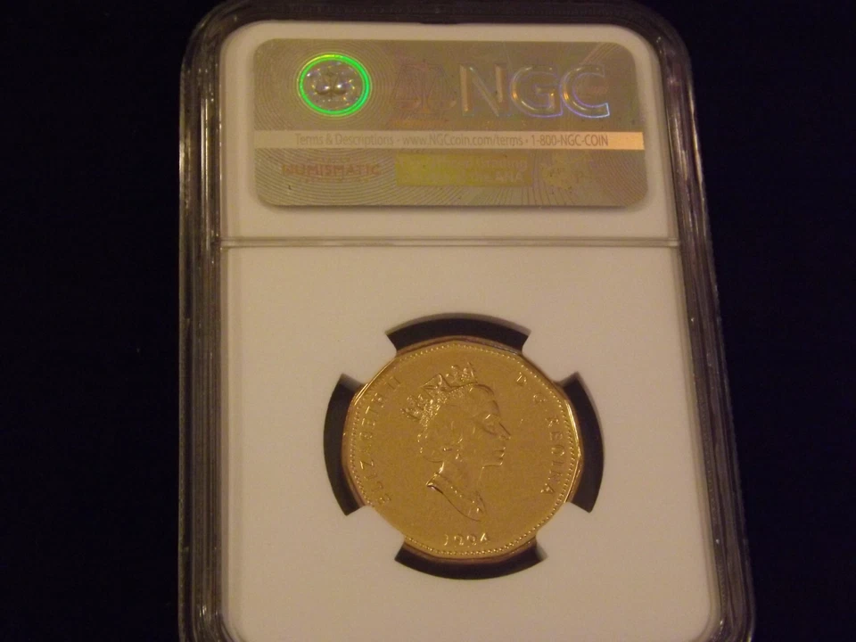 1994 $1 Canada NGC MS 66 - Image 2 of 2