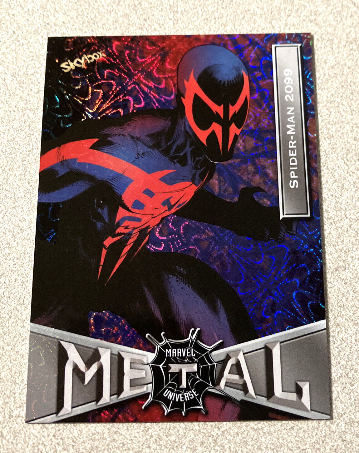 2021 Skybox Metal Marvel Universe #84 Spider Man 2099 Grandiose