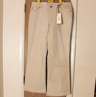 SO Wear It Declare It Flare Khaki Low Rise Stretch Pants Junior Size 9 Short