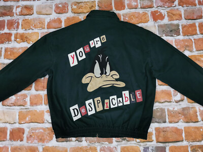 Iceberg History Vintage Summer Jacket Daffy Duck Warner Bros Green 