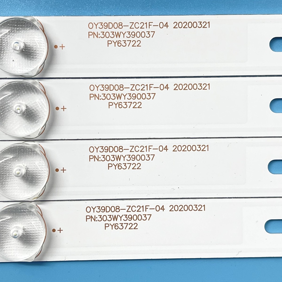 LED Strips(8) For OY39D08-ZC14F-04 ZC21F-04 LED-39B350 LED-39B700S
