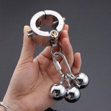 Scrotum Pendant Spike Ball Stretcher Testis Peni Restraint Stainless Steel