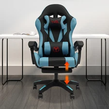 60kg/132lbs Gaming Chair Adjustable Swivel Task Chair Ergonomic Computer Chair