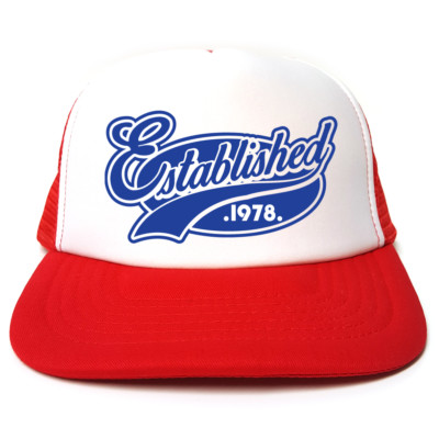 Mütze Established 1978 - lustige Retro Trucker Cap - Geburtstag / Weihnachten Geschenkidee