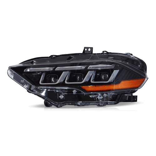 Par de faros LED negros aptos para Ford Mustang 2018-2023 luces delanteras con animación - Imagen 3 de 16