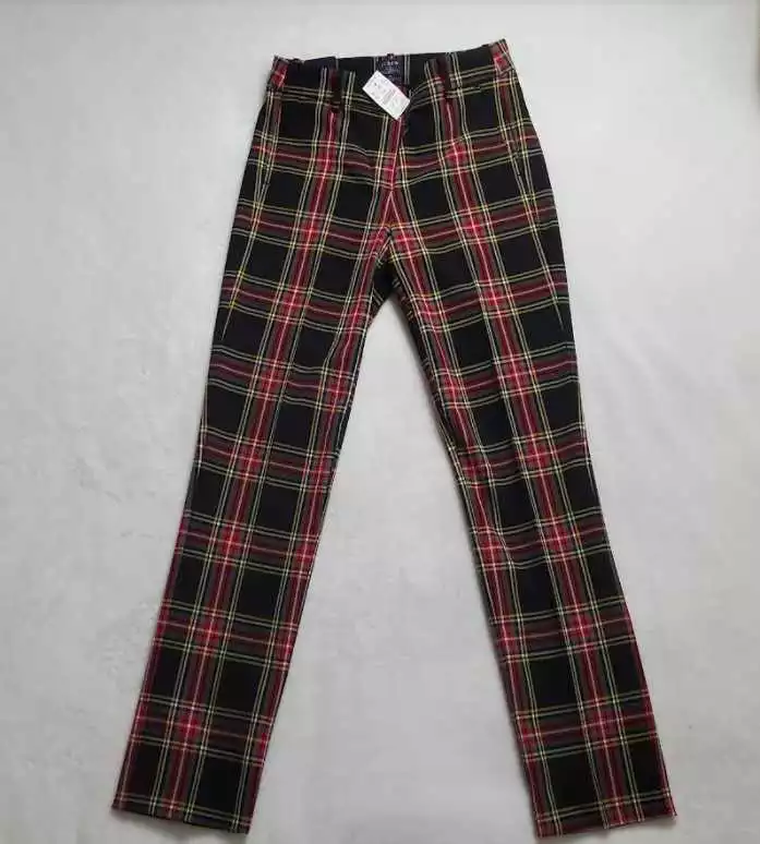 Plaid pants j crew sales