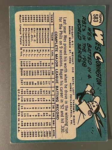 1965 Topps Baseball Singles - Pick Your Card -- 371 to 598 -- High Numbers - Picture 453 of 499