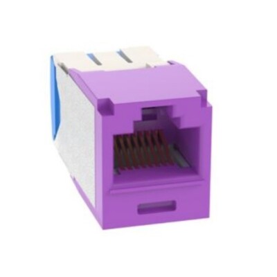 Panduit CJ6X88TGVL Cat-6A Jack Module 10Gig UTP RJ45 8P8W TG-Style Violet