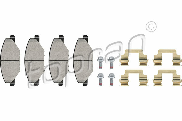Plaquettes de frein avant anti-sifflement pour VW Polo et SKODA Fabia 6RU698151