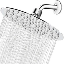 High Pressure Shower Head, 8 Inch Rain Showerhead, Ultra-Thin  Assorted Colors 