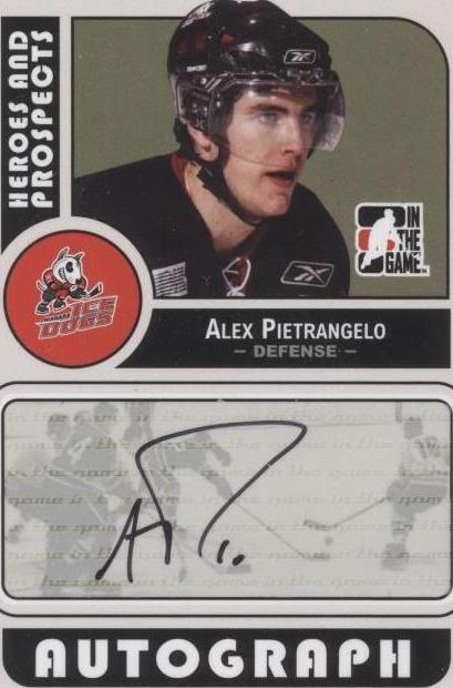 2008-09 In the Game Heroes and Prospects - Alex Pietrangelo #A-AP - 1 of 1
