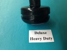 16 Plastic Black Wrought Iron Patio Chair Leg Inserts Cups Glide Caps 1 1/2" HD