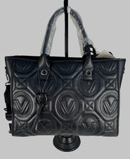 Image of NWT Valentino Orlandi Large Quilted Tote Bag With Matching Wallet Black